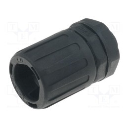 10 pcs : 166-21002 - Straight terminal connector, Thread: metric,outside, polyamide