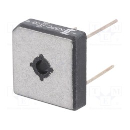 10 pcs : KBPC10/15/2508WP - Bridge rectifier: single-phase, Urmax: 800V, If: 10/15/25A, square