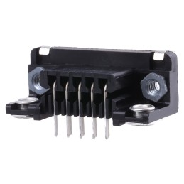 1 pcs - TE Connectivity Amplimite HD-20 9 Way Right Angle Through Hole D-sub Connector Socket, 2.74mm Pitch, with 4-40 UNC,