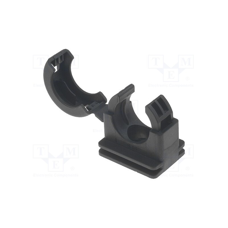 10 pcs : 166-25701 - Bracket, polyamide, HelaGuard, -50÷135°C, black, UL94V-2, Size: 16