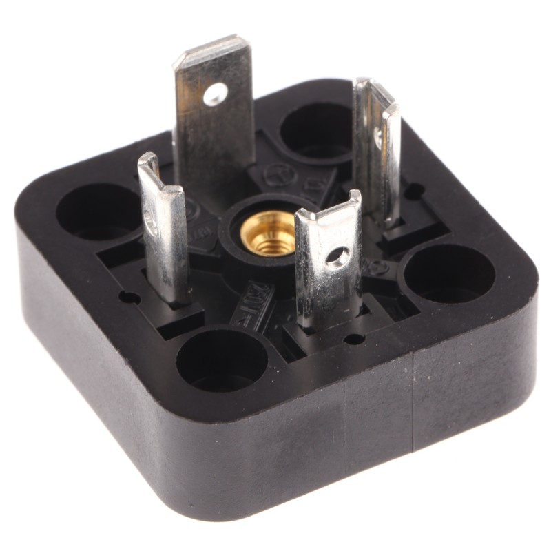 1 pcs - Hirschmann GSA 3P+E DIN 43650 A, Male Solenoid Valve Connector, No, 400 V ac/dc Voltage