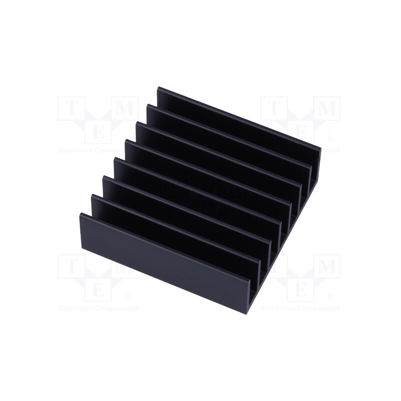 10 pcs : 642-45AB - Heatsink: extruded, grilled, BGA, black, L: 35mm, W: 35mm, H: 11.4mm