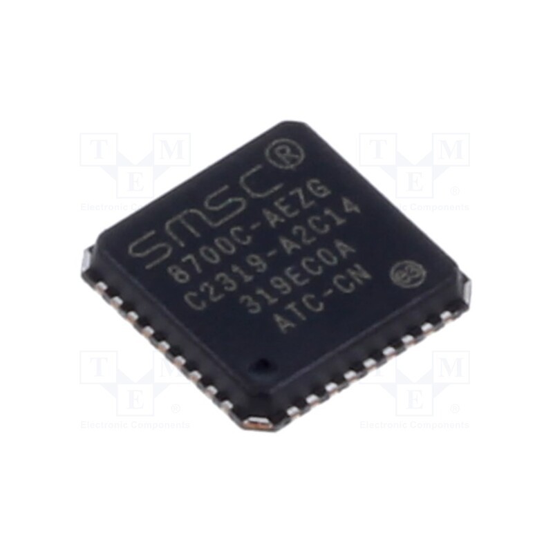 10 pcs : LAN8700C-AEZG - IC: transceiver, 10/100Base-T, VQFN36, 3.3V, 0÷70°C, in-tray
