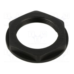 10 pcs : 166-50137 - Nut, M32, polyamide 66, black, -50÷135°C, Thread: metric, Pitch: 1.5
