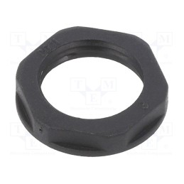 50 pcs : 166-50143 - Nut, PG11, polyamide 66, black, -50÷135°C, Thread: PG