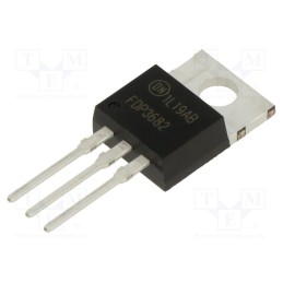10 pcs : FDP3682 - Transistor: N-MOSFET, unipolar, 100V, 23A, 95W, TO220-3