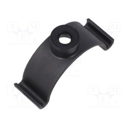 50 pcs : 201-10030 - Clip base, polyamide, black, Ømount.hole: 4.8mm, W: 12.7mm, L: 48mm