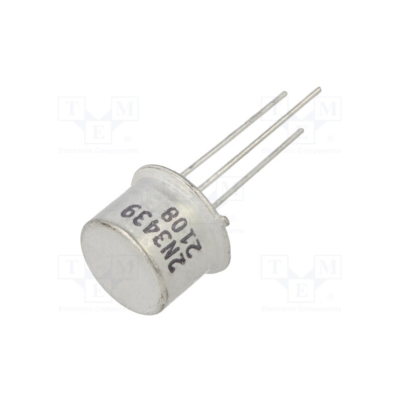 10 pcs : 2N3439 - Transistor: NPN, bipolar, 350V, 1A, 5W, TO39