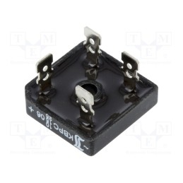 10 pcs : KBPC10/15/2506FP - Bridge rectifier: single-phase, Urmax: 600V, If: 10/15/25A, square