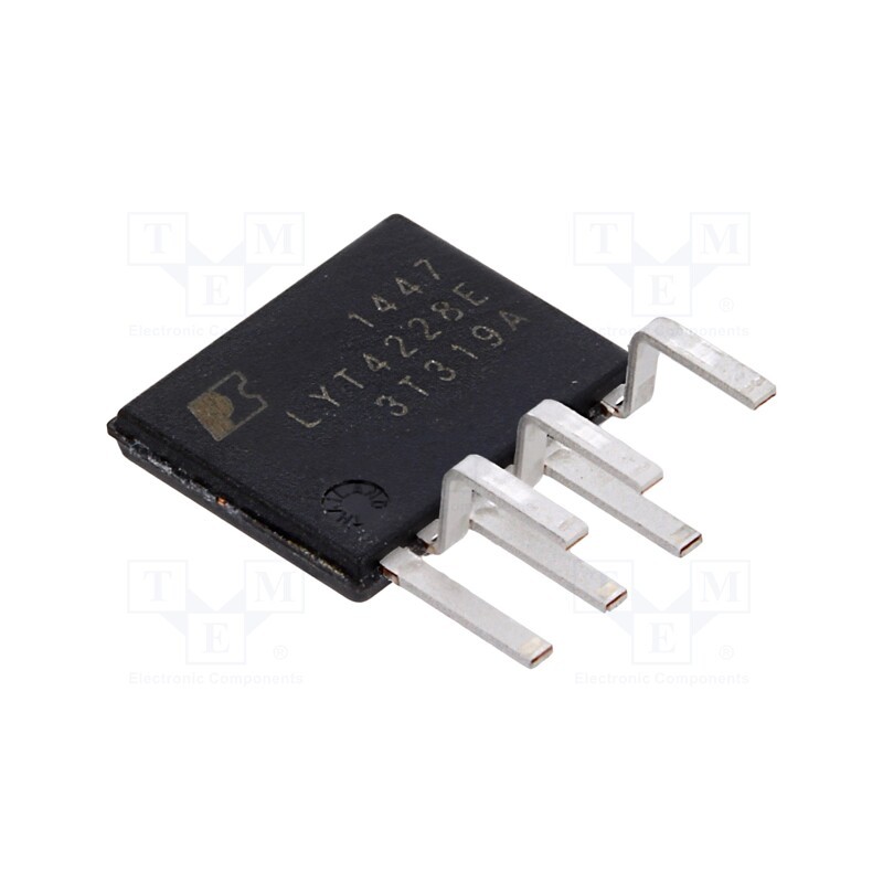 10 pcs : LYT4228E3 - IC: PMIC, AC/DC switcher,LED driver, 160÷308V, Ubr: 725V, eSIP-7C