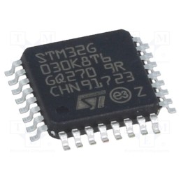 10 pcs : STM32G030K8T6 - IC: ARM microcontroller, 64MHz, LQFP32, 2÷3.6VDC, -40÷85°C