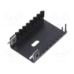 10 pcs : ATS-PCBT1080 - Heatsink: extruded, U, TO218,TO220, black, L: 45mm, W: 31mm, H: 12.7mm