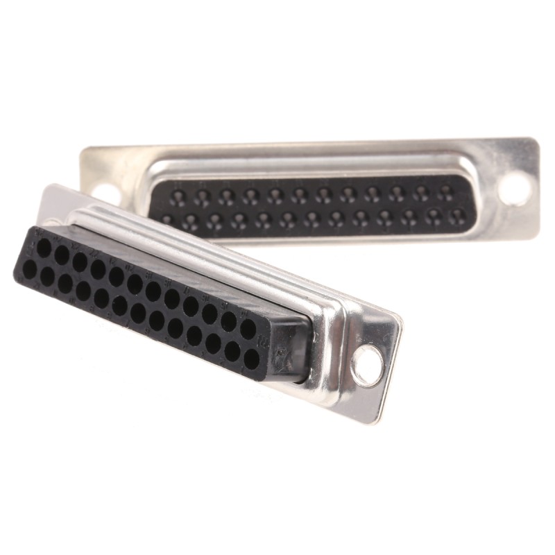 5 pcs - TE Connectivity Amplimite HDP-20 25 Way Cable Mount D-sub Connector Socket