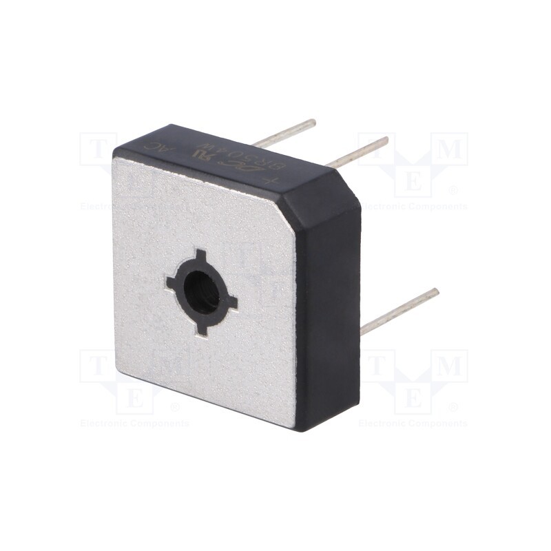 10 pcs : BR504W - Bridge rectifier: single-phase, Urmax: 400V, If: 50A, Ifsm: 500A