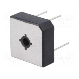 10 pcs : BR1510W - Bridge rectifier: single-phase, Urmax: 1kV, If: 15A, Ifsm: 300A
