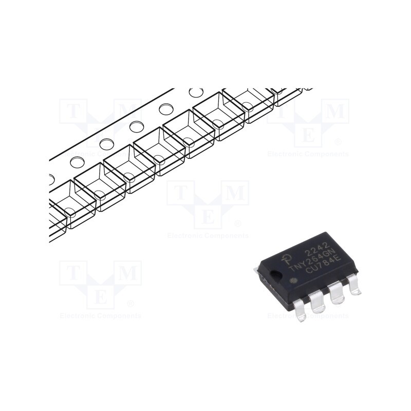 10 pcs : TNY264GN-TL - IC: PMIC, AC/DC switcher,SMPS controller, Uin: 85÷265V, SMD-8B