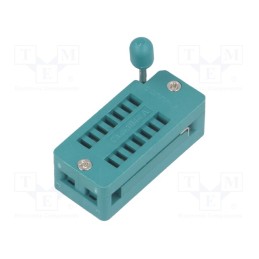 10 pcs : DS1044-140G - Socket: integrated circuits, ZIF, DIP14, 7.62mm, THT, demountable