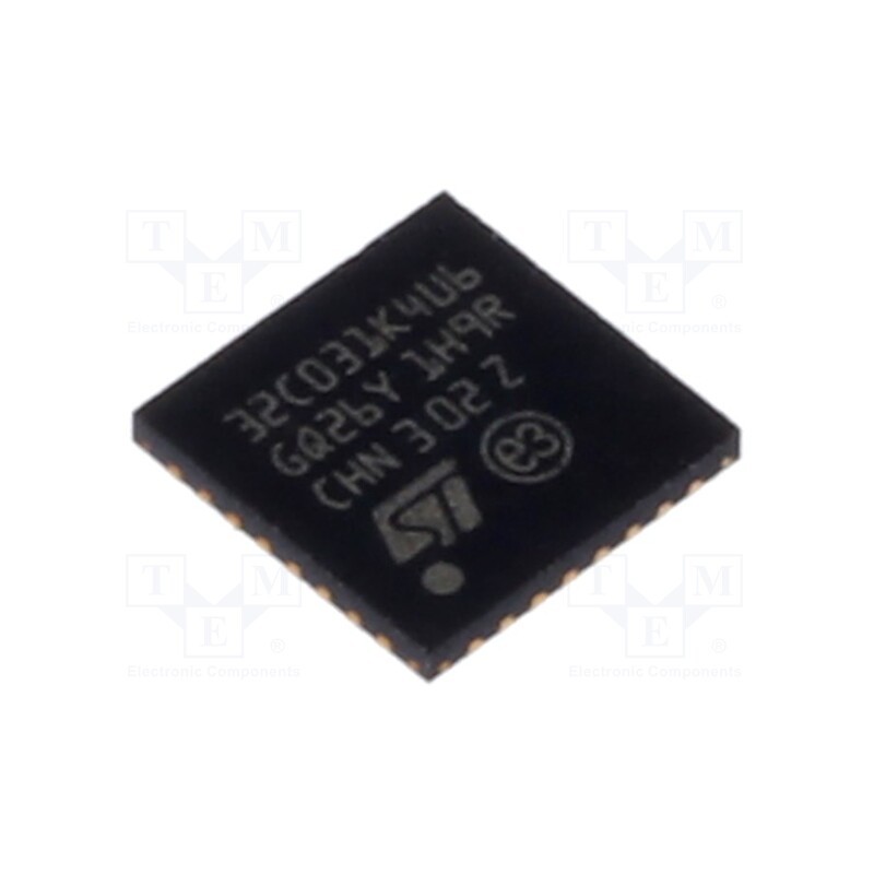 10 pcs : STM32C031K4U6 - IC: ARM microcontroller, 48MHz, UFQFPN32, 2÷3.6VDC, -40÷85°C