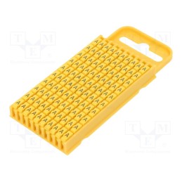 200 pcs : 561-03014 - Markers, Marking: A, 4.3÷5.3mm, polyamide, yellow, -40÷85°C, WIC