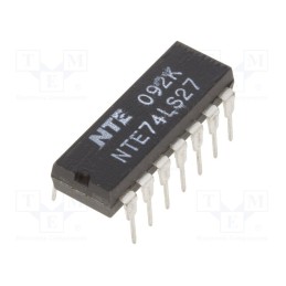 10 pcs : NTE74LS27 - IC: digital, NOR, Ch: 3, IN: 3, TTL, THT, DIP14