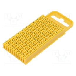 200 pcs : 561-03064 - Markers, Marking: F, 4.3÷5.3mm, polyamide, yellow, -40÷85°C, WIC