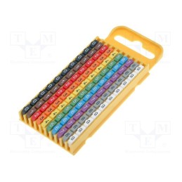 200 pcs : 561-03100 - Markers, Marking: 0, 1, 2, 3, 4, 5, 6, 7, 8, 9, 4.3÷5.3mm, WIC
