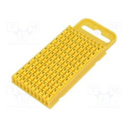 200 pcs : 561-03114 - Markers, Marking: K, 4.3÷5.3mm, polyamide, yellow, -40÷85°C, WIC