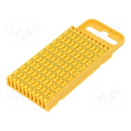 200 pcs : 561-03154 - Markers, Marking: O, 4.3÷5.3mm, polyamide, yellow, -40÷85°C, WIC
