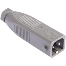 1 pcs - Hirschmann, ST IP54 Grey Cable Mount 2P + E Heavy Duty Power Connector Plug, Rated At 16A, 250 V