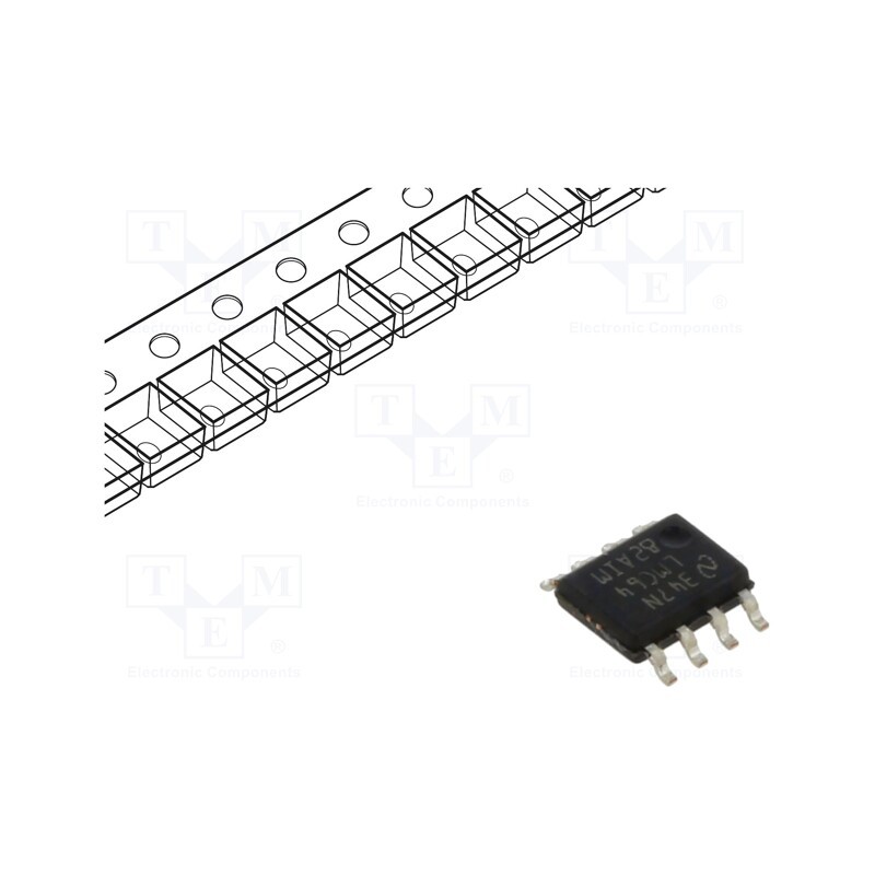 10 pcs : LMC6482AIMX/NOPB - IC: operational amplifier, 1.5MHz, 3÷15.5V, Ch: 2, SO8,