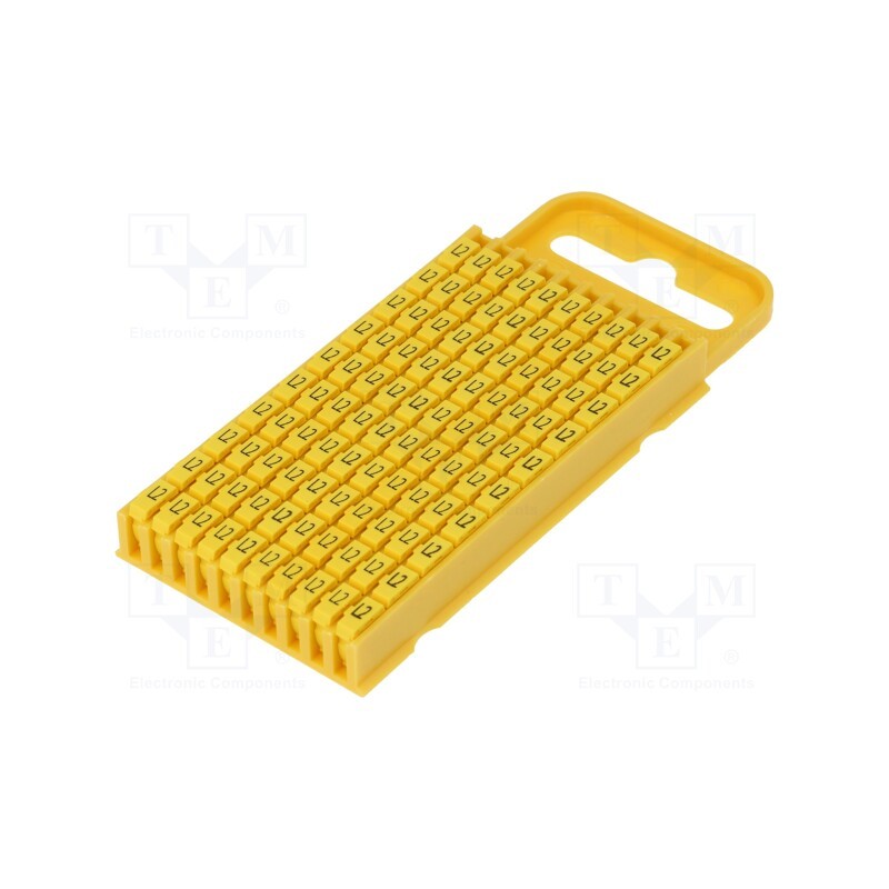 200 pcs : 561-03324 - Markers, Marking: L2, 4.3÷5.3mm, polyamide, yellow, -40÷85°C, WIC