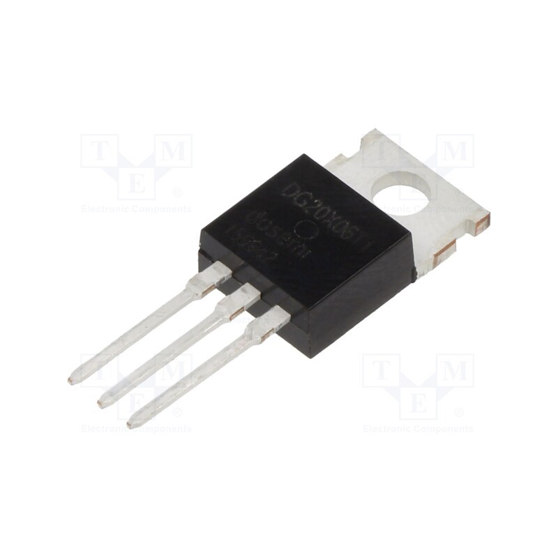 10 pcs : DG20X06T1 - Transistor: IGBT, 600V, 29A, 313W, TO220