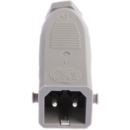 1 pcs - Hirschmann, ST IP54 Grey Cable Mount 2P + E Heavy Duty Power Connector Plug, Rated At 16A, 250 V
