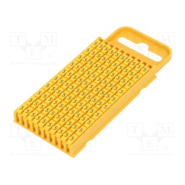 200 pcs : 561-03654 - Markers, Marking: 5, 4.3÷5.3mm, polyamide, yellow, -40÷85°C, WIC