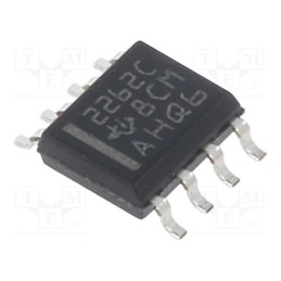 10 pcs : TLC2262CD - IC: operational amplifier, 730kHz, Ch: 2, SO8, ±2.2÷8VDC,4.4÷16VDC