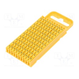 200 pcs : 561-03694 - Markers, Marking: 9, 4.3÷5.3mm, polyamide, yellow, -40÷85°C, WIC