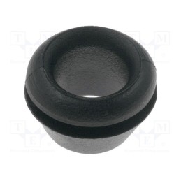 50 pcs : 633-05020 - Grommet, Ømount.hole: 8mm, Øhole: 6.5mm, PVC, black, -30÷60°C