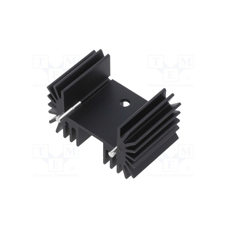 10 pcs : RA-T2X-25E - Heatsink: extruded, TO218,TO220,TO247, black, L: 25mm, W: 42mm, R