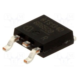 10 pcs : BTS134D - IC: power switch, low-side, 3.5A, Ch: 1, N-Channel, SMD, TO252-3