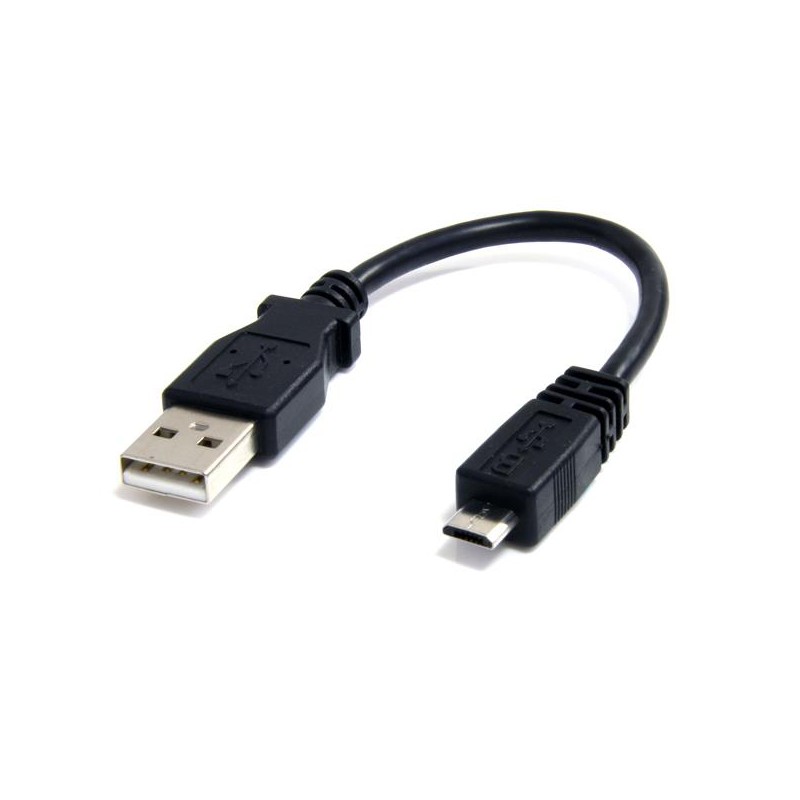 1 pcs - StarTech.com USB 2.0 Cable, Male USB A to Male Micro USB B Cable, 15cm