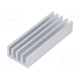 10 pcs : SK 632 50 AL - Heatsink: extruded, grilled, natural, L: 50mm, W: 19mm, H: 10mm, raw