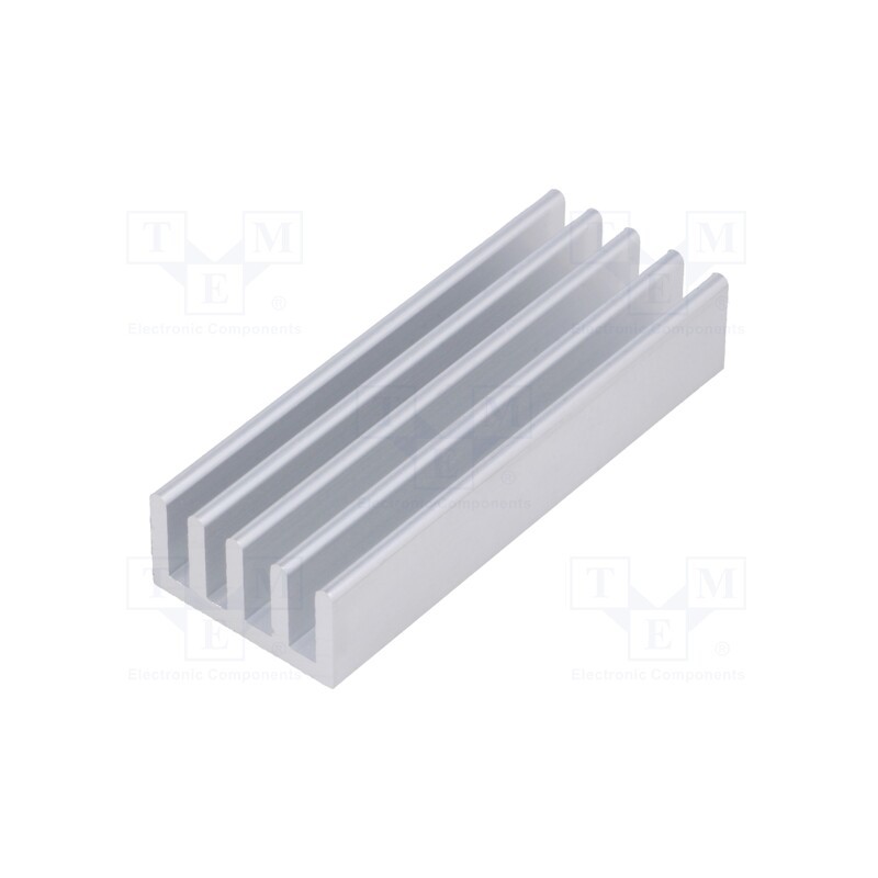 10 pcs : SK 632 50 AL - Heatsink: extruded, grilled, natural, L: 50mm, W: 19mm, H: 10mm, raw