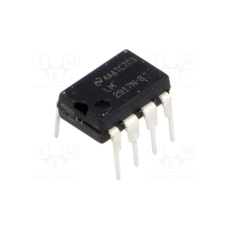 10 pcs : LM2917N-8/NOPB - IC: f/U converter, Ch: 1, 50mA, 6÷28VDC, DIP8, 0.3%, -40÷85°C
