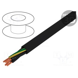 20 m : 10350 - Wire, JZ-500-BK, 4G0.75mm2, unshielded, 300V,500V, Cu, stranded