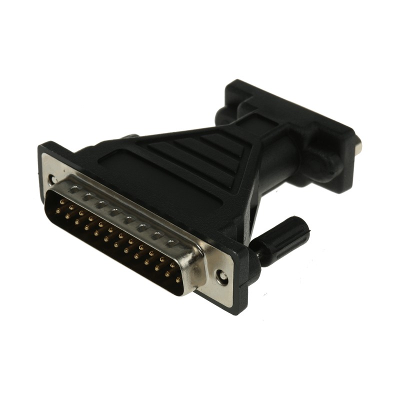 1 pcs - RS PRO D-sub Adapter Female 9 Way D-Sub to Male 25 Way D-Sub