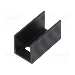 10 pcs : PR18/35/SE - Heatsink: extruded, U, TO220, black, L: 35mm, W: 18mm, H: 20mm, 13K/W