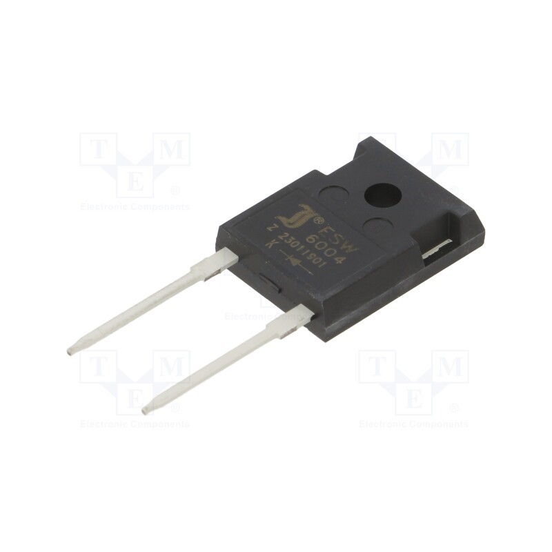 10 pcs : ESW6004 - Diode: rectifying, THT, 400V, 60A, , Ifsm: 600A, TO247-2, Ir: 1mA