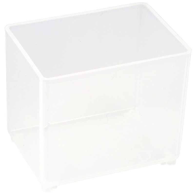 10 pcs - 100274 Raaco Transparent PP Compartment Box, 47mm x 39mm x 55mm