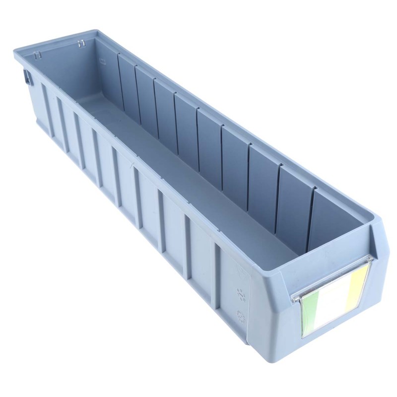 3 pcs - RS PRO PP Storage Bin, 500mm x 117mm, Blue