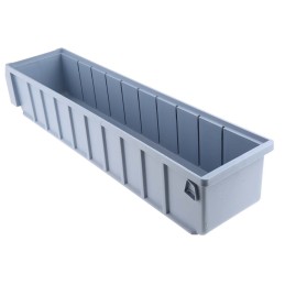 3 pcs - RS PRO PP Storage Bin, 500mm x 117mm, Blue
